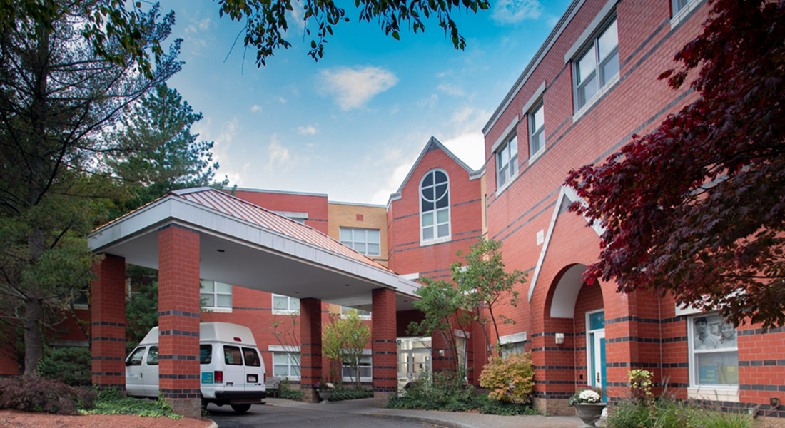 The facade of Spaulding Nursing and Therapy Center Brighton.