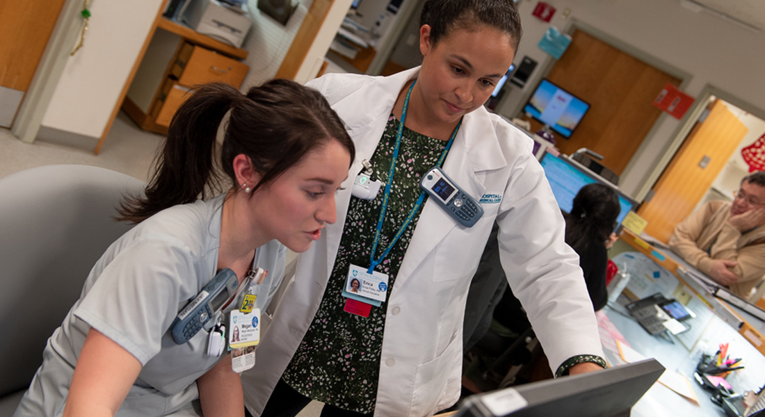 Physician and nurse at Spaulding Hospital for Continuing Medical Care Cambridge