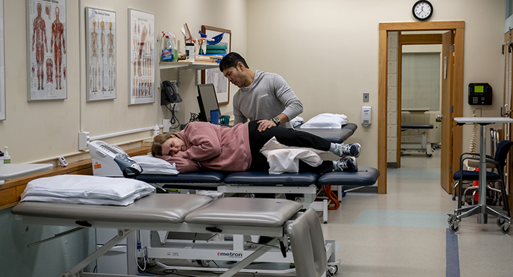 Clinician with Patient