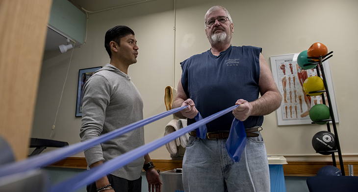 Clinician with Patient